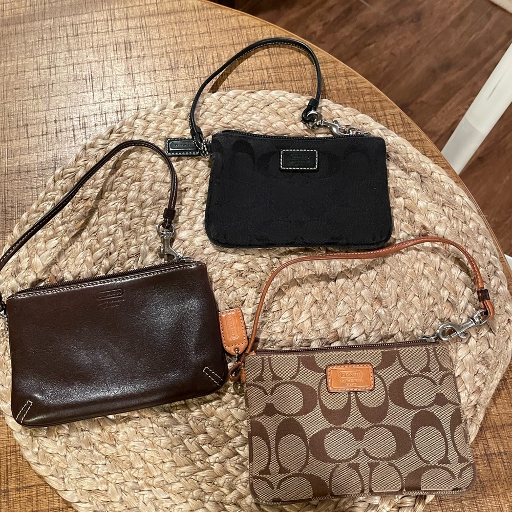 Coach wristlets